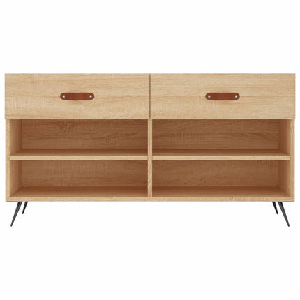 Skobänk sonoma-ek 102x35x55 cm konstruerat trä