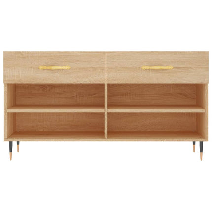 Skobänk sonoma-ek 102x35x55 cm konstruerat trä