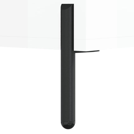 Skobänk vit högglans 102x35x55 cm konstruerat trä
