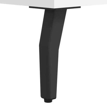 Skobänk vit 102x35x55 cm konstruerat trä