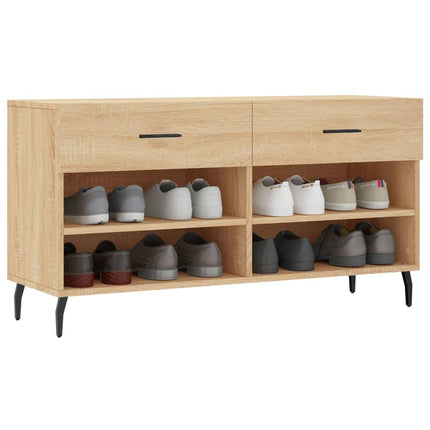 Skobänk sonoma-ek 102x35x55 cm konstruerat trä