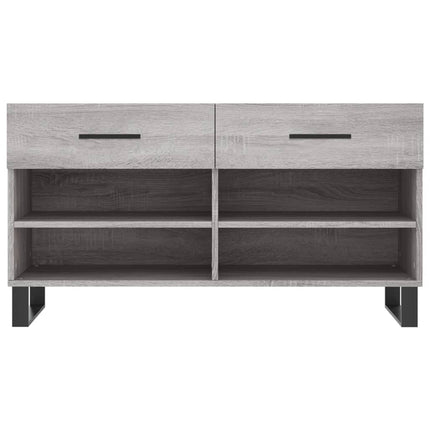 Skobänk grå sonoma 102x35x55 cm konstruerat trä