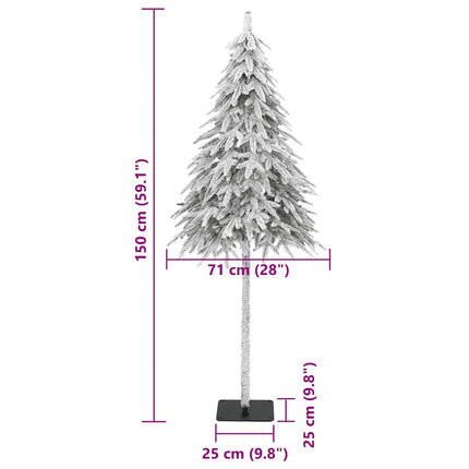 Plastgran med snö 150 cm