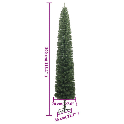 Smal plastgran med stativ 300 cm PVC