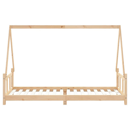Sängram för barnsäng 90x200 cm massiv furu