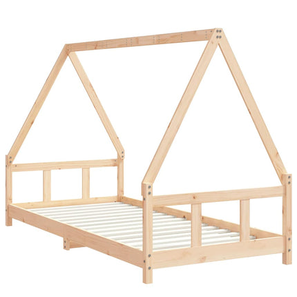 Sängram för barnsäng 90x200 cm massiv furu