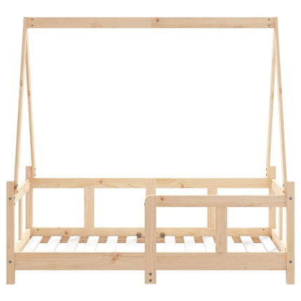 Sängram för barnsäng 70x140 cm massiv furu