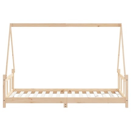 Sängram för barn 90x190 cm massiv furu