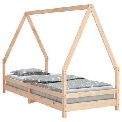 Sängram för barnsäng 80x200 cm massiv furu