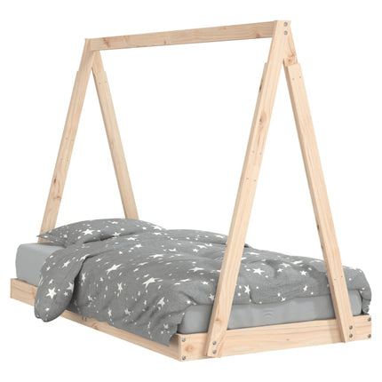 Sängram för barnsäng 80x160 cm massiv furu