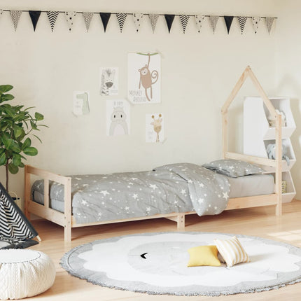 Sängram för barnsäng 80x200 cm massiv furu