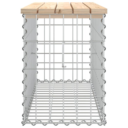 Trädgårdsbänk gabion-design 83x31,5x42 cm massiv furu