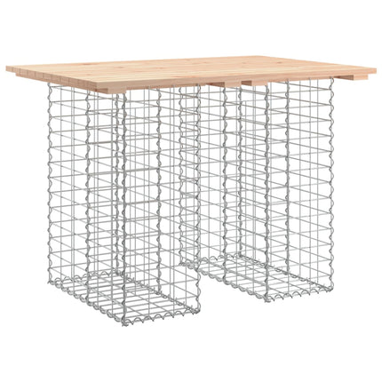 Trädgårdsbord gabiondesign 100x70x72 cm massivt trä furu