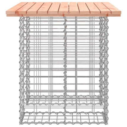 Trädgårdsbord gabiondesign 100x70x72 cm massivt trä Douglas