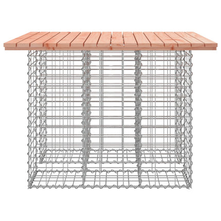Trädgårdsbord gabiondesign 100x102x72 cm massivt trä Douglas
