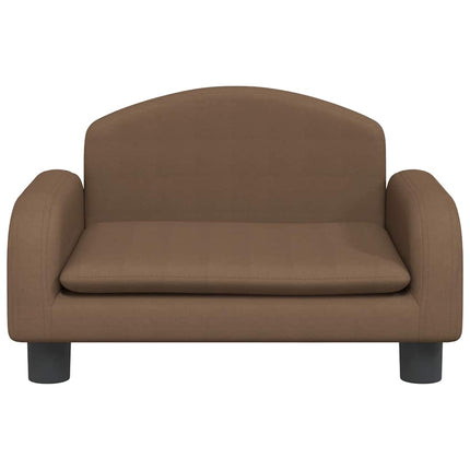 Barnsoffa brun 50x40x30 cm tyg