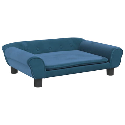 Barnsoffa blå 70x45x26 cm sammet