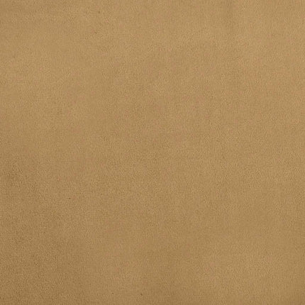 Barnsoffa med fotpall brun 100x50x30 cm sammet