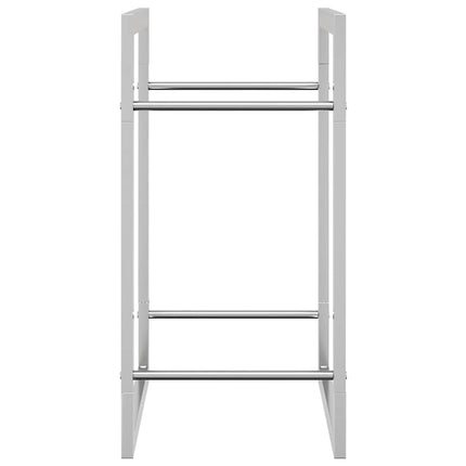 Vedställ 50x28x56 cm rostfritt stål