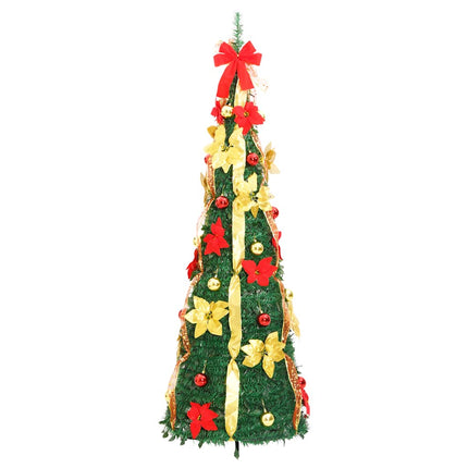Plastgran pop-up 200 LED grön 210 cm