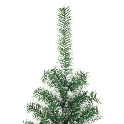 Plastgran med snö grön 120 cm