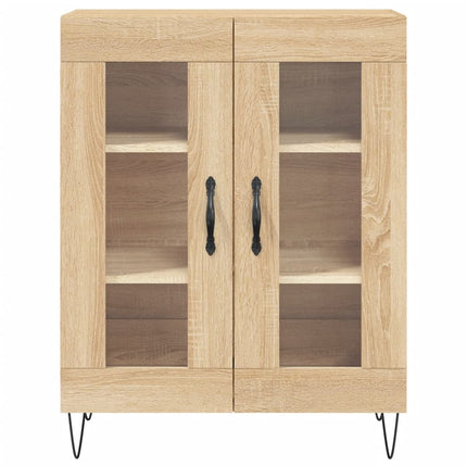 Högskåp sonoma-ek 69,5x34x180 cm konstruerat trä