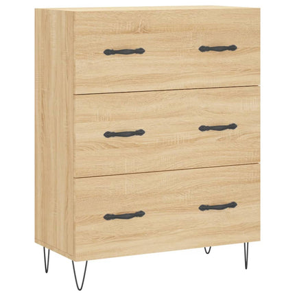 Högskåp sonoma-ek 69,5x34x180 cm konstruerat trä