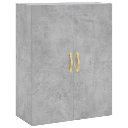 Högskåp betonggrå 69,5x34x180 cm konstruerat trä