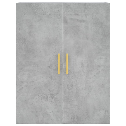 Högskåp betonggrå 69,5x34x180 cm konstruerat trä