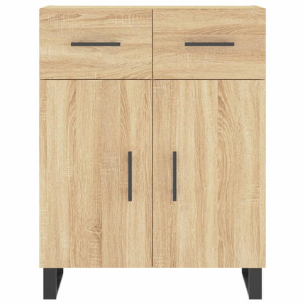 Högskåp sonoma-ek 69,5x34x180 cm konstruerat trä