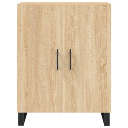 Högskåp sonoma-ek 69,5x34x180 cm konstruerat trä