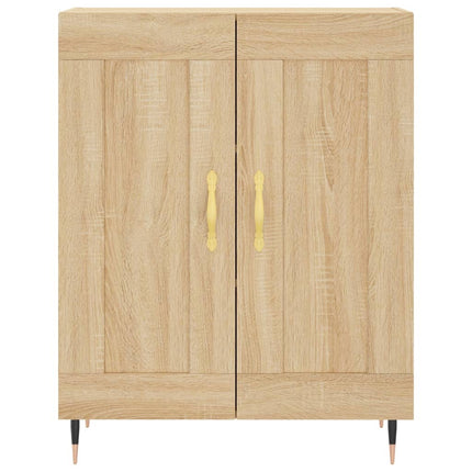 Högskåp sonoma-ek 69,5x34x180 cm konstruerat trä