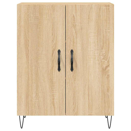 Högskåp sonoma-ek 69,5x34x180 cm konstruerat trä