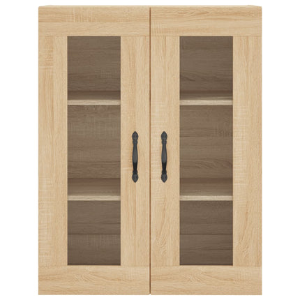 Högskåp sonoma-ek 69,5x34x180 cm konstruerat trä
