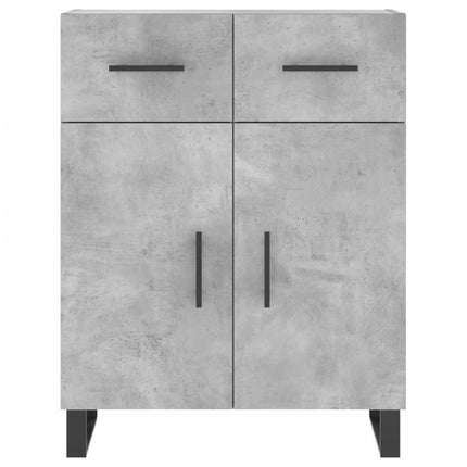Högskåp betonggrå 69,5x34x180 cm konstruerat trä