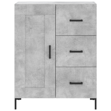 Högskåp betonggrå 69,5x34x180 cm konstruerat trä