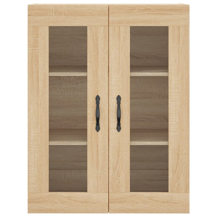 Högskåp sonoma-ek 69,5x34x180 cm konstruerat trä