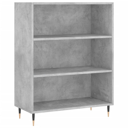 Högskåp betonggrå 69,5x34x180 cm konstruerat trä
