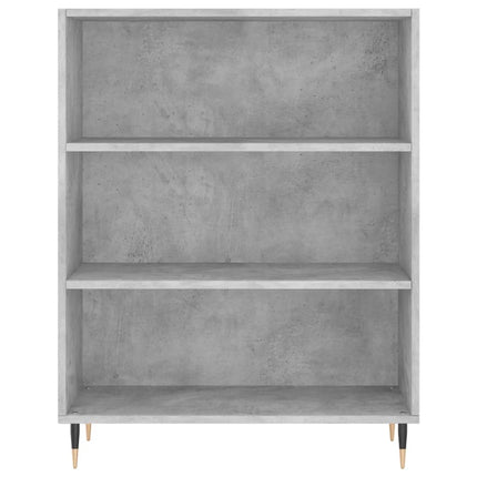 Högskåp betonggrå 69,5x34x180 cm konstruerat trä