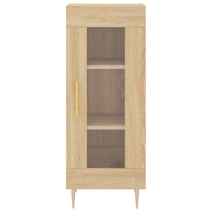 Högskåp sonoma-ek34,5x34x180 cm konstruerat trä