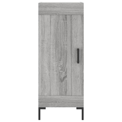 Högskåp grå sonoma 34,5x34x180 cm konstruerat trä