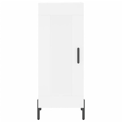 Högskåp vit 34,5x34x180 cm konstruerat trä