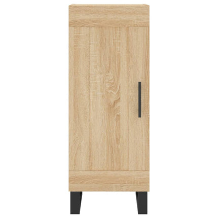 Högskåp sonoma-ek34,5x34x180 cm konstruerat trä