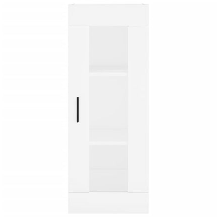 Högskåp vit 34,5x34x180 cm konstruerat trä