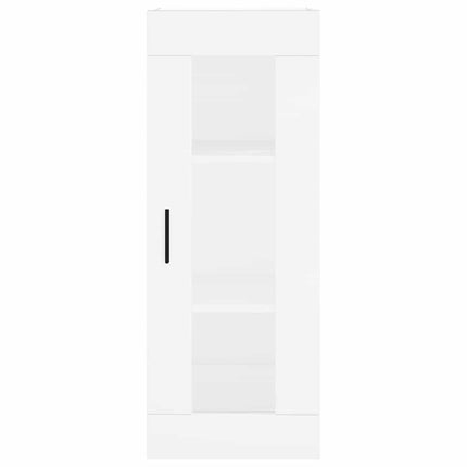 Högskåp vit 34,5x34x180 cm konstruerat trä