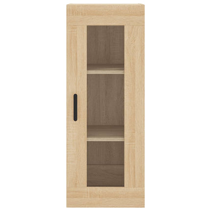 Högskåp sonoma-ek34,5x34x180 cm konstruerat trä