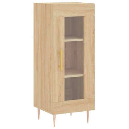Högskåp sonoma-ek34,5x34x180 cm konstruerat trä