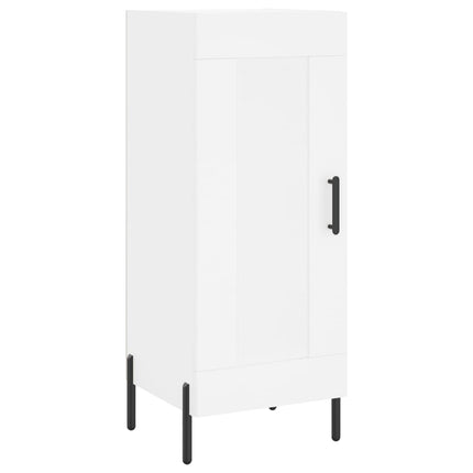 Högskåp vit 34,5x34x180 cm konstruerat trä