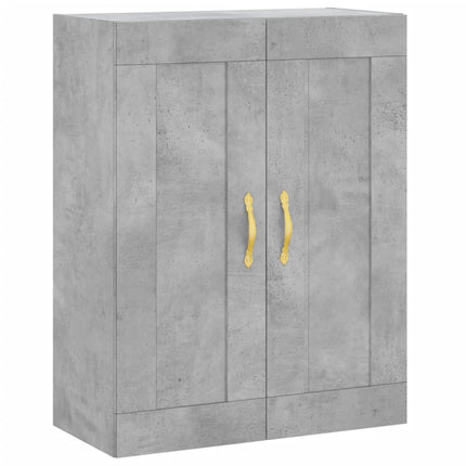 Högskåp betonggrå 69,5x34x180 cm konstruerat trä