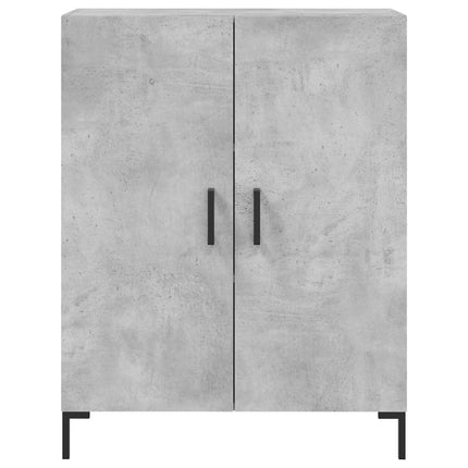 Högskåp betonggrå 69,5x34x180 cm konstruerat trä